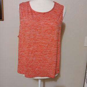 RAINBEAU Relaxed Red Sleeveless Tank Top